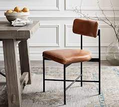 Pottery Barn Maison Leather Dining Chair
