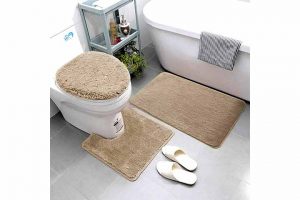 Smart Linen 3 Piece Bathroom Rug Set